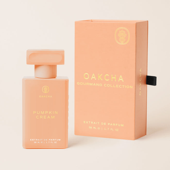 Pumpkin Cream Extrait de Parfum bottle next to its box