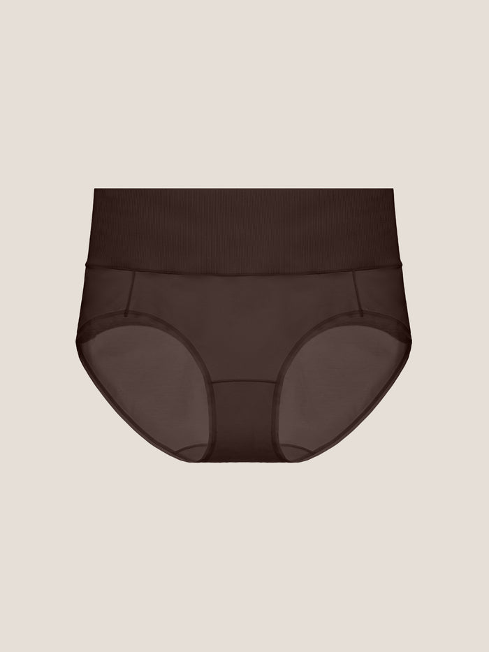 Pure Cotton Wide Elastic Band High-Waisted Brief 2-Pack