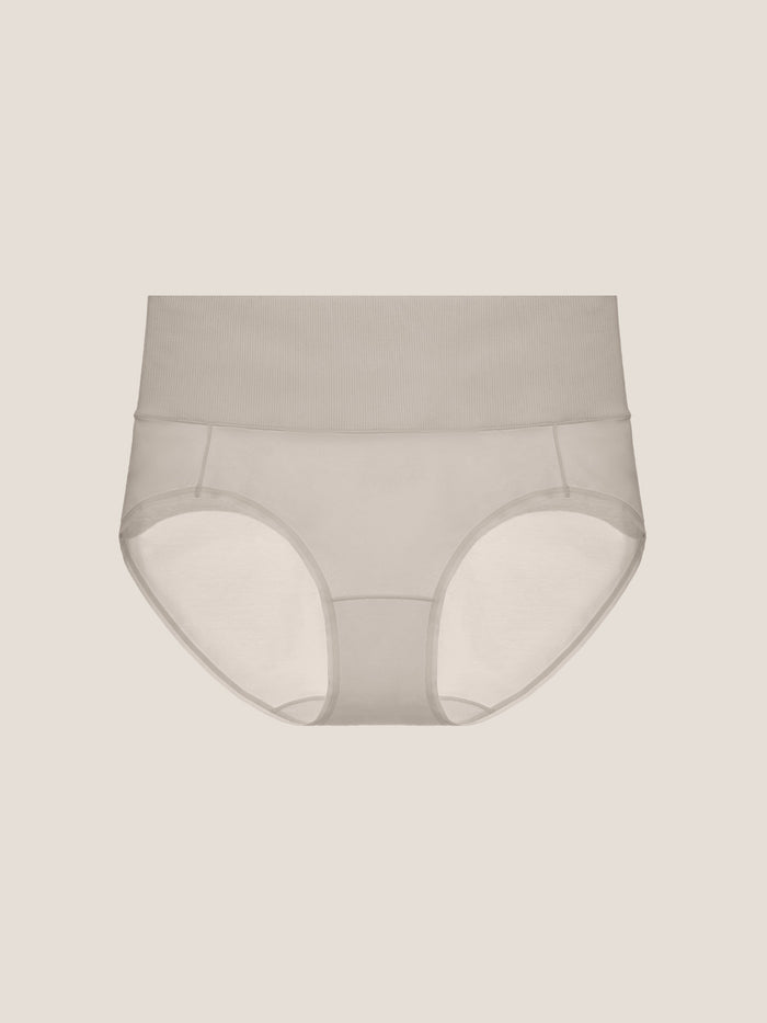 Pure Cotton Wide Elastic Band High-Waisted Brief 2-Pack