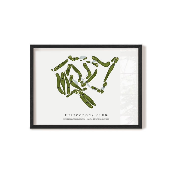 Purpoodock Club | Golf Course Map | Black+Frame