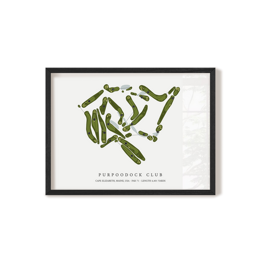 Purpoodock Club | Golf Course Map | Black+Frame