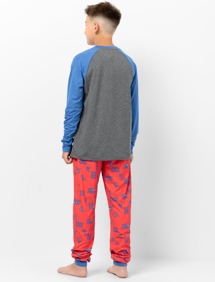 Pyjama 2 pièces imprimé à l’avant à manches longues pour garçon