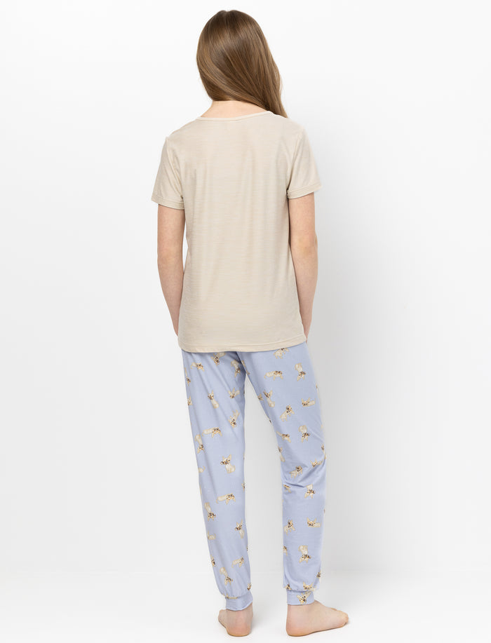 Pyjama 2 pièces imprimé pour ado fille