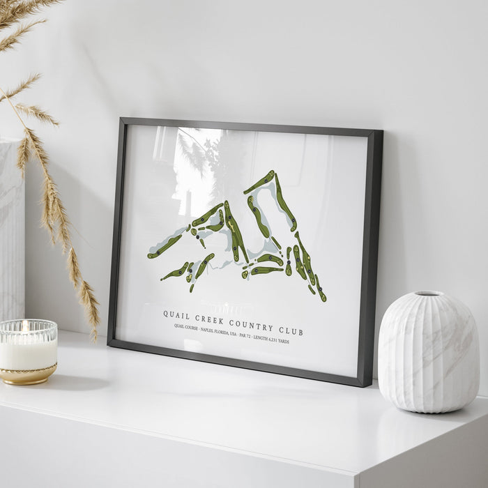 Quail Creek Country Club - Quail Course | Golf Course Map | On Table
