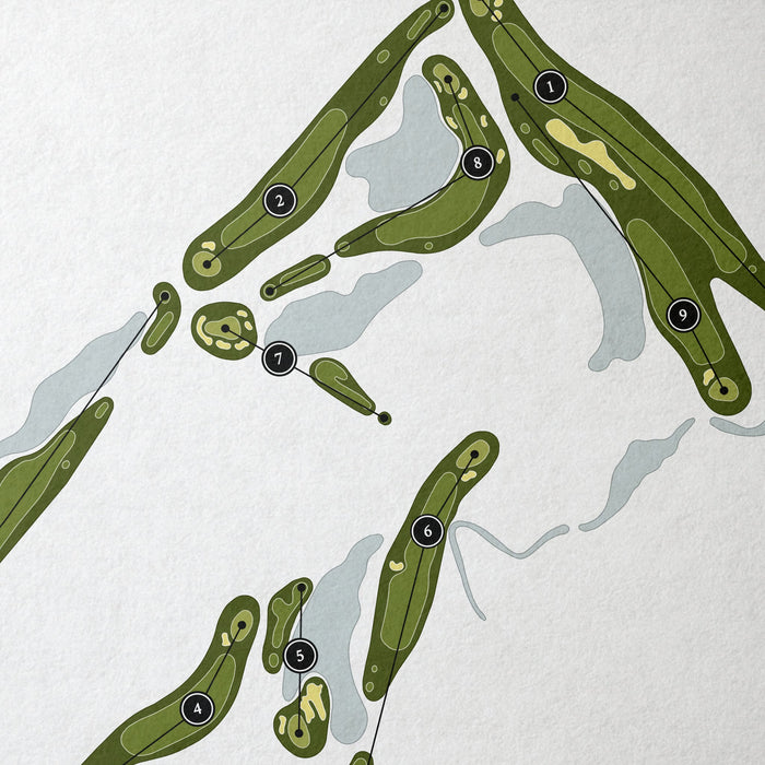 Quail Creek Country Club - Quail Course | Golf Course Map | Close Up