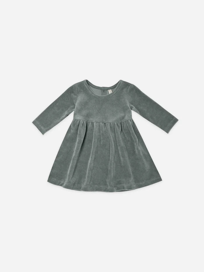 Quincy Mae Dusk Velour Long Dress