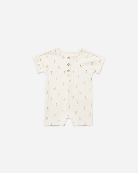 Quincy Mae Short Sleeve One Piece - Lemons