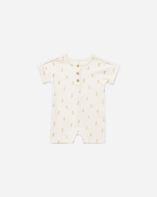 Quincy Mae Short Sleeve One Piece - Lemons