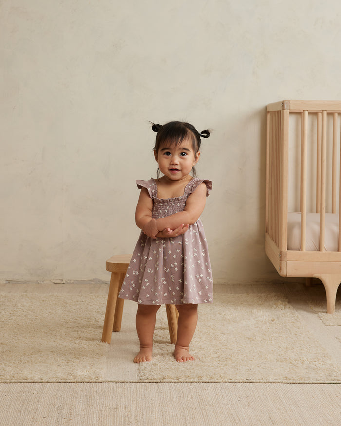 Quincy Mae Smocked Jersey Dress Set - Butterflies