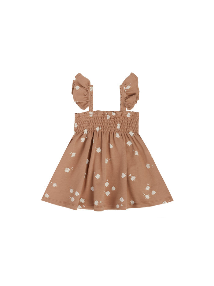 Quincy Mae Smocked Jersey Dress Set - Sunburst