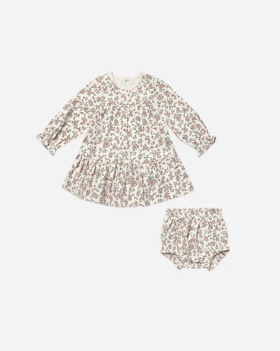 Quincy Mae Tiered Jersey Dress Set - Meadow