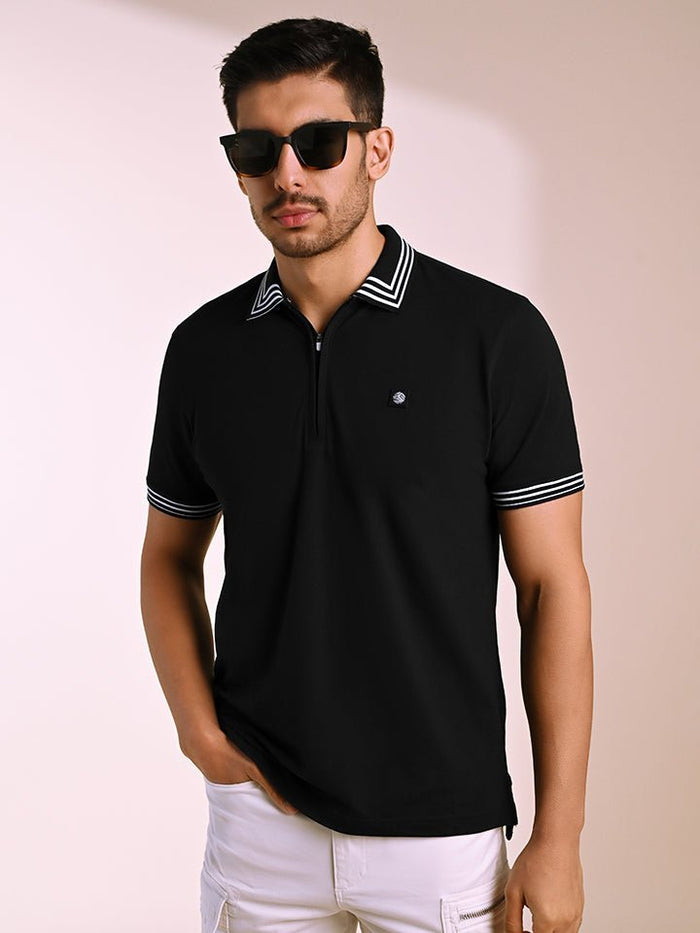 Raven Cotton Polo T-Shirt