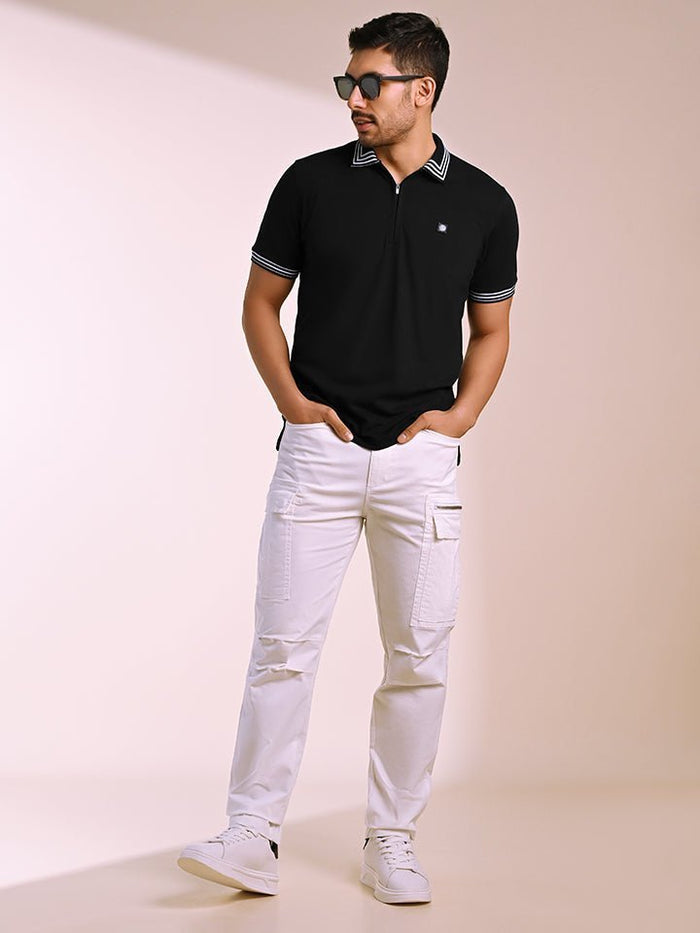 Raven Cotton Polo T-Shirt