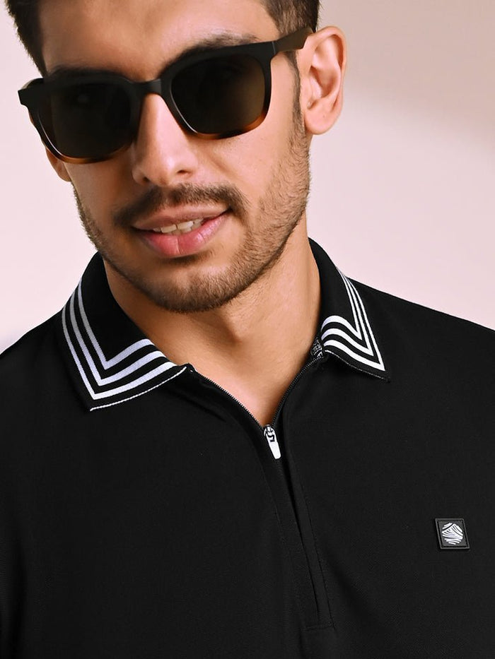 Raven Cotton Polo T-Shirt