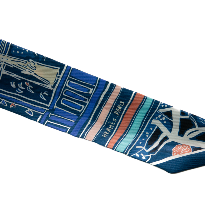 Hermes - Blue/Orange Rayures D'Ete Twilly