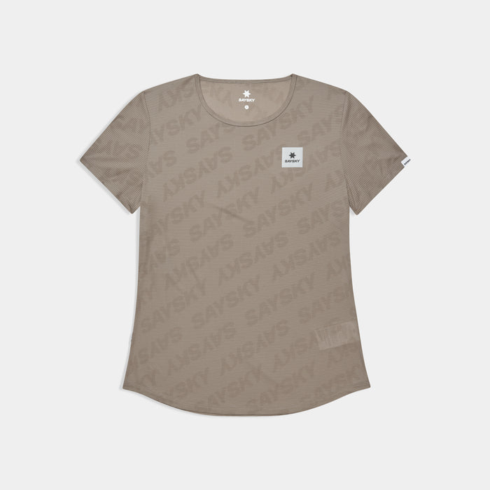 Saysky Reactive Flow T-shirt Dark Beige Logo 1070 SW25008