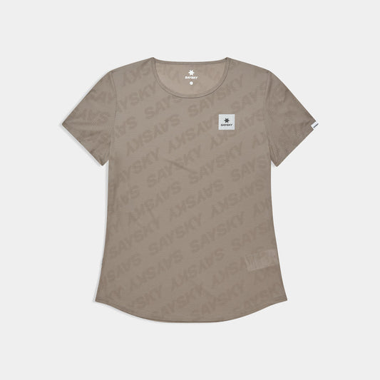 Saysky Reactive Flow T-shirt Dark Beige Logo 1070 SW25008