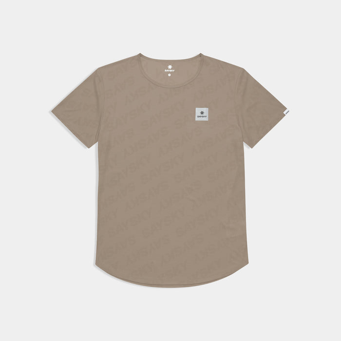 Saysky Reactive Flow T-shirt Dark Beige Logo 1070 SM25011