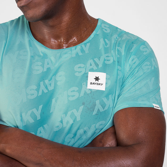 Saysky Reactive Flow T-shirt Blue Logo 1071 SM25011