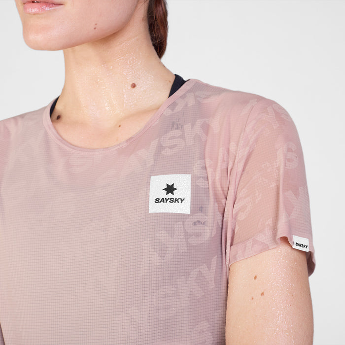Saysky Reactive Flow T-shirt Pink Logo 1069 SW25008