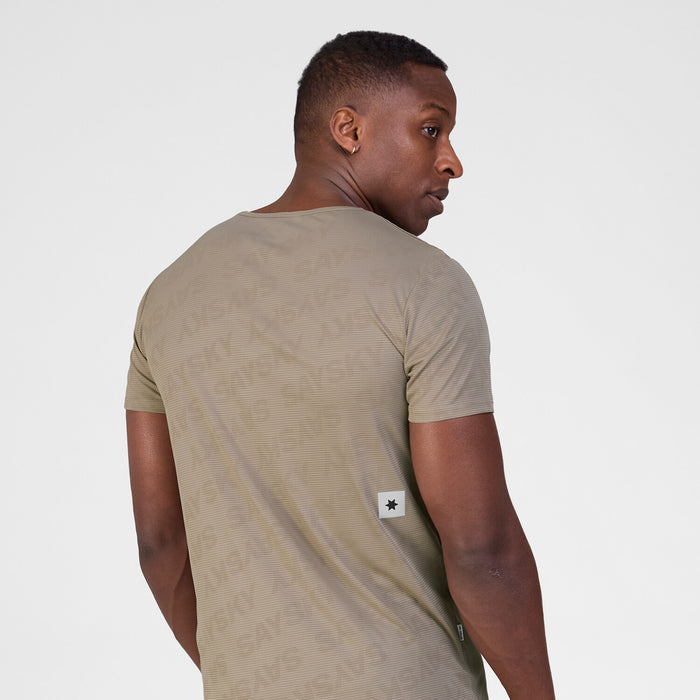 Saysky Reactive Flow T-shirt Dark Beige Logo 1070 SM25011