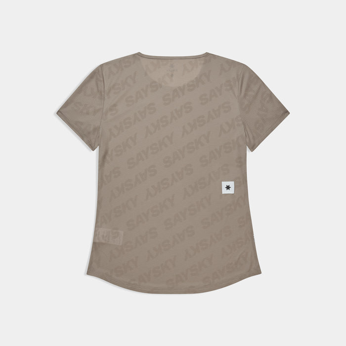Saysky Reactive Flow T-shirt Dark Beige Logo 1070 SW25008