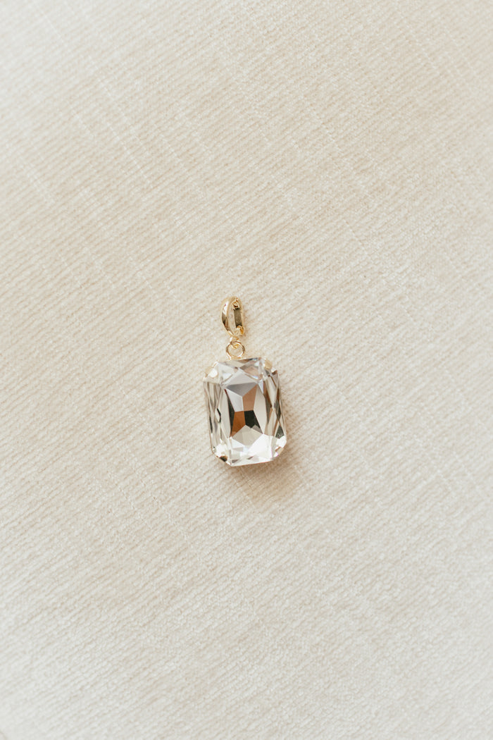 Rectangular Charm in Clear