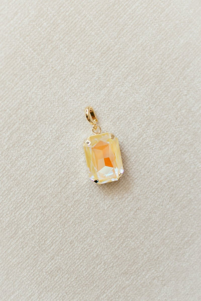 Rectangular Charm in Lemon Drop - Macoma Boutique315 Jewelry