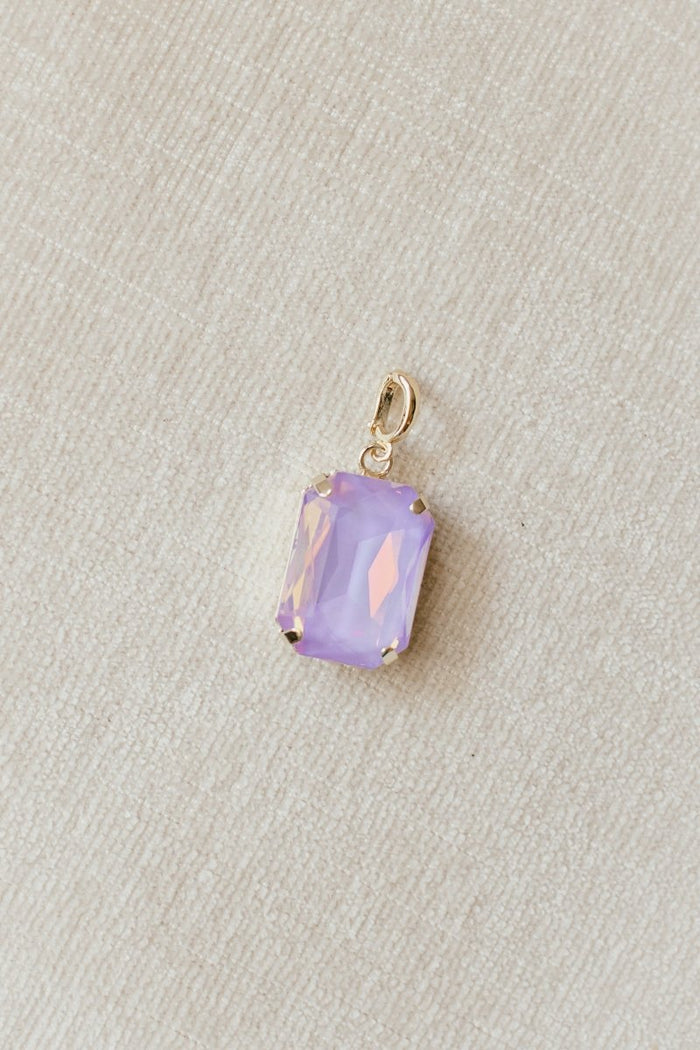 Rectangular Charm in Purple Haze - Macoma Boutique315 Jewelry
