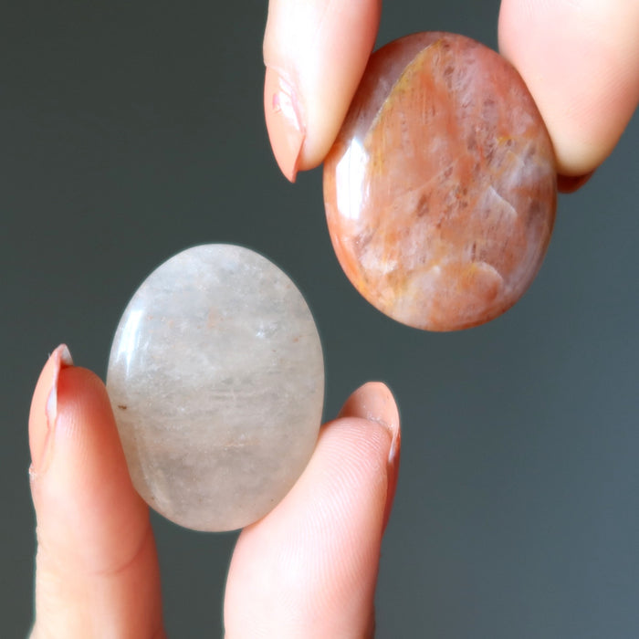 orange aventurine ovals