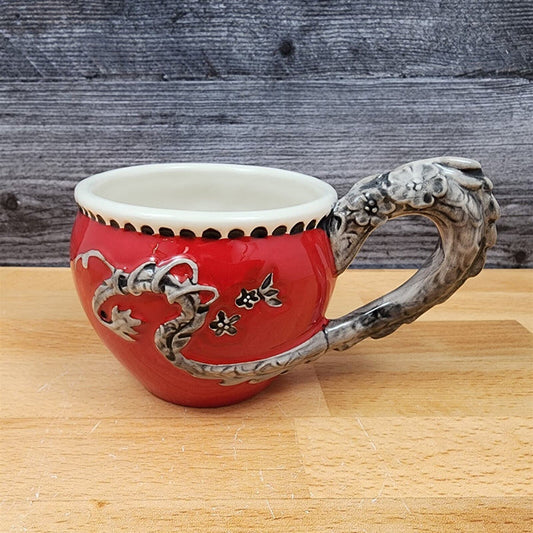 Red Dragon Decorative Coffee Mug by Blue Sky Clayworks Heather Goldminic Tea Cup