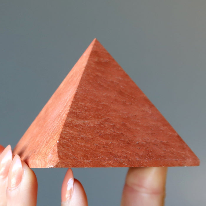 red jasper pyramid