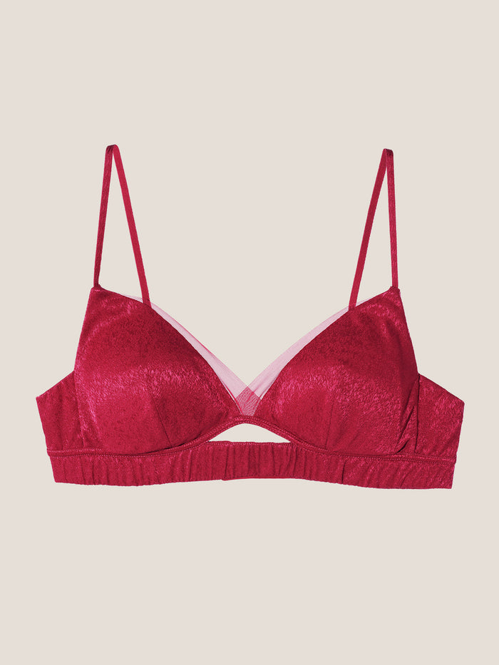 RED Limited Edition Silk Triangle Bra