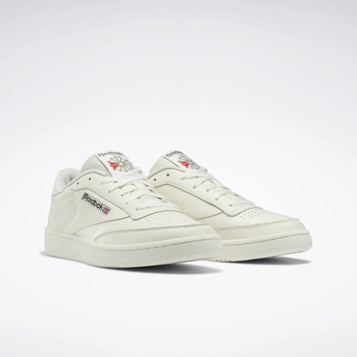 Reebok Footwear Men Club C 85 Shoes CHALK/CHALK/HUNTER GREEN
