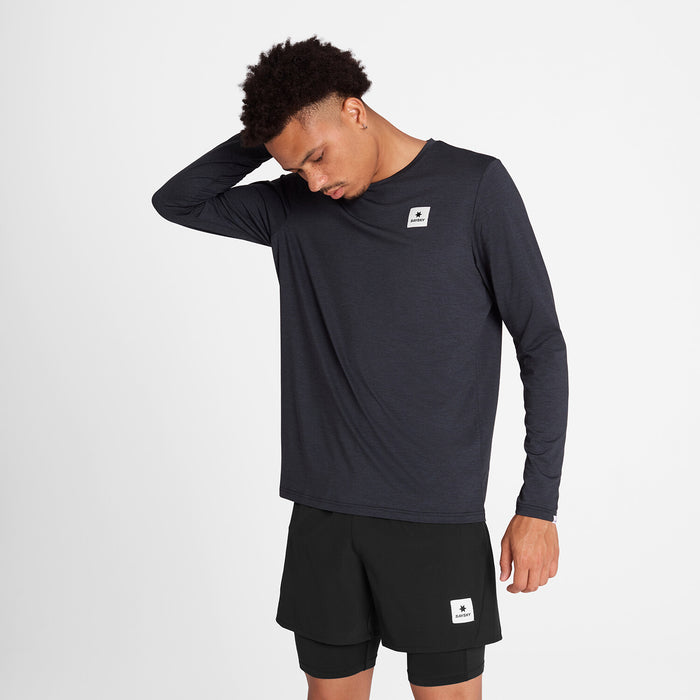 Saysky Reflective Logo Pace Long Sleeve Black 9001 OMRLS20C9001