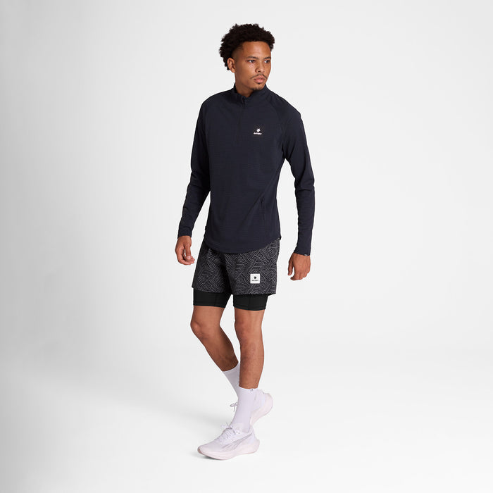Saysky Reflective Pace 2 in 1 Shorts 5'' Black Reflective Lightning 1050 OMRSH20C1050