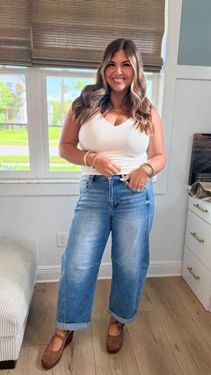 Restock: Risen A Barrel Of Fun Jeans - Reg & Curvy - Macoma Boutique170 Denim