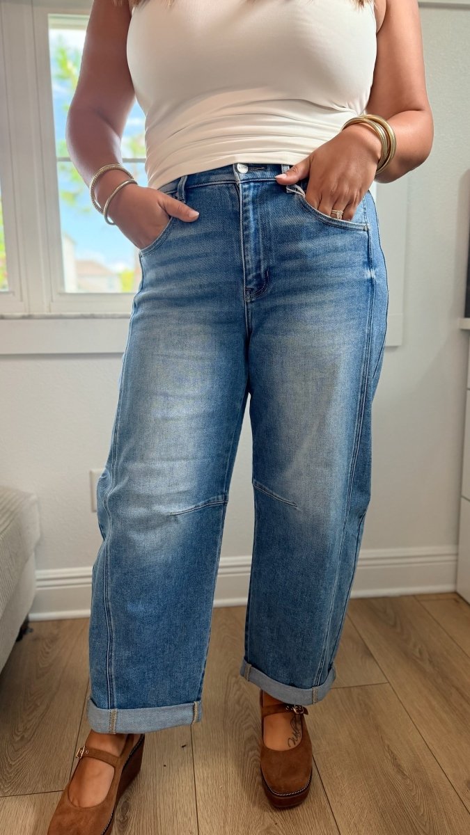 Restock: Risen A Barrel Of Fun Jeans - Reg & Curvy - Macoma Boutique170 Denim