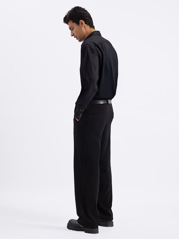 Rhythm Balck Giza Cotton Party Shirt
