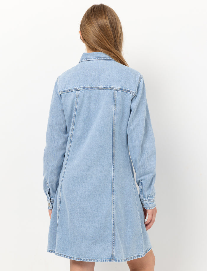 Robe en denim à manches longues pour ado fille