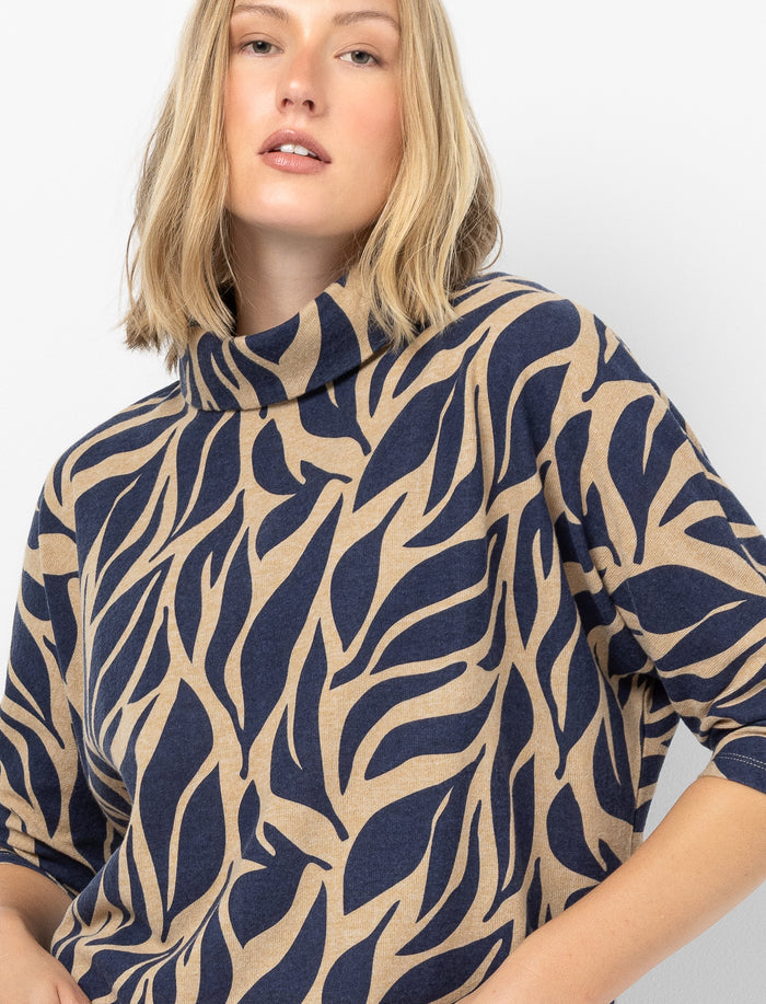 Robe imprimée à manches longues