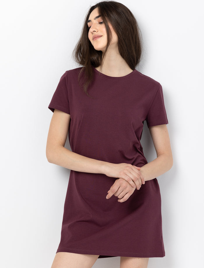 Robe t-shirt unie pour femme