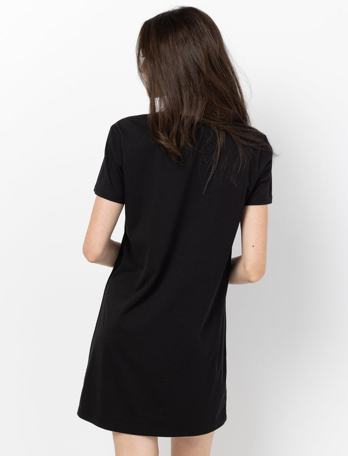 Robe t-shirt unie pour femme