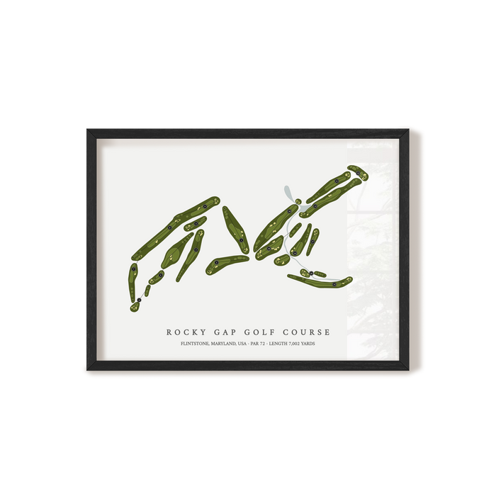 Rocky Gap Golf Course | Golf Course Map | Black+Frame