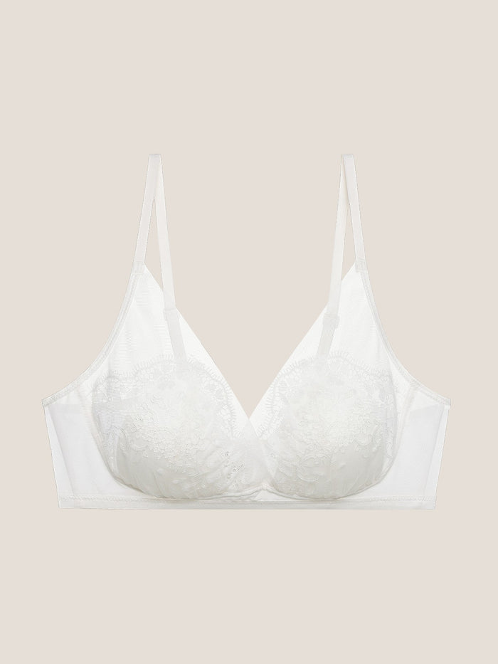 Rococo Lace Triangle Padded Bra