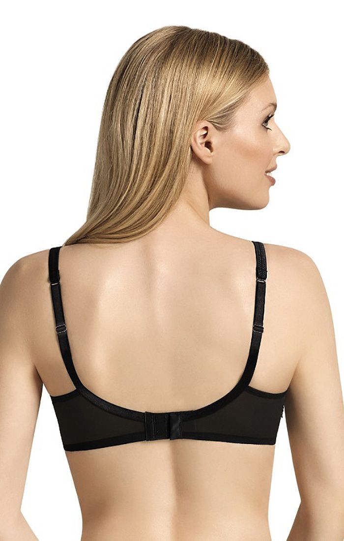 ROSA FAIA (ANITA) Lace Rose Wireless Bra in Black and Desert (#5618)