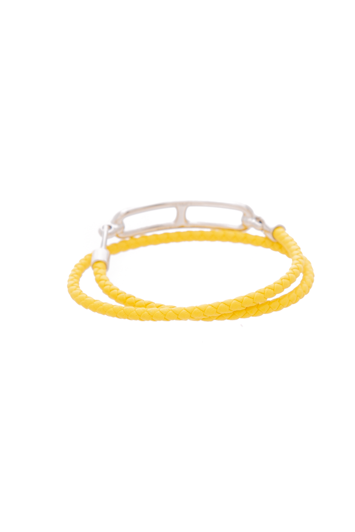 Hermes -Yellow Roulis Double Tour Bracelet