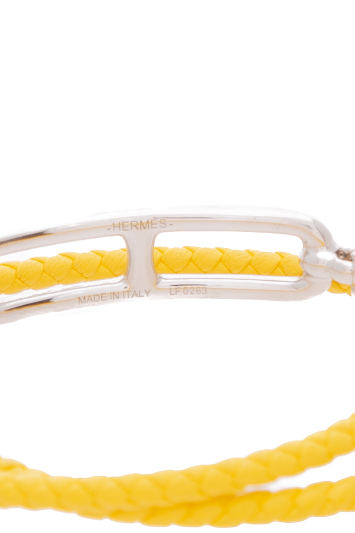 Hermes -Yellow Roulis Double Tour Bracelet