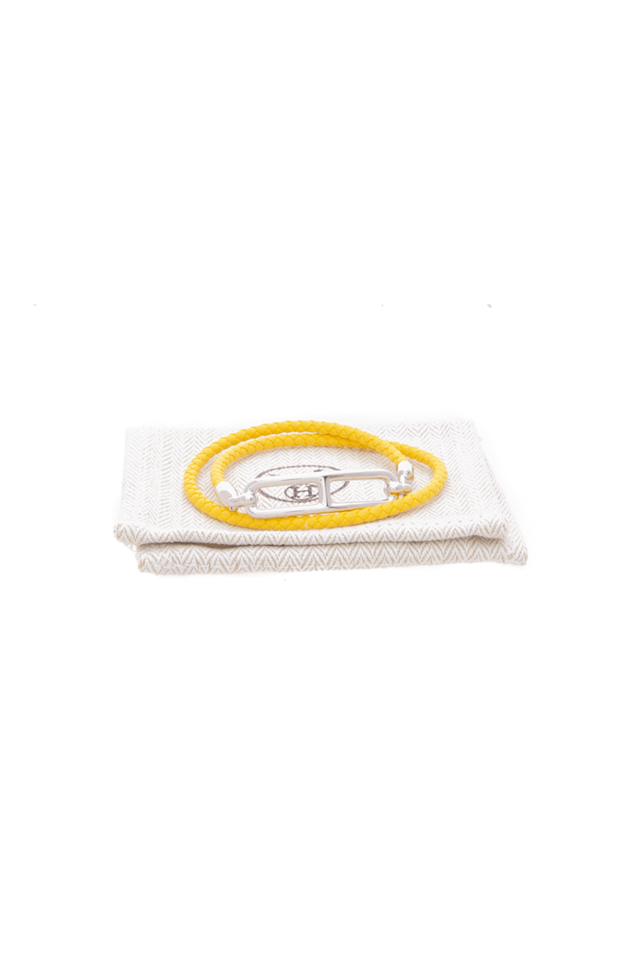 Hermes -Yellow Roulis Double Tour Bracelet
