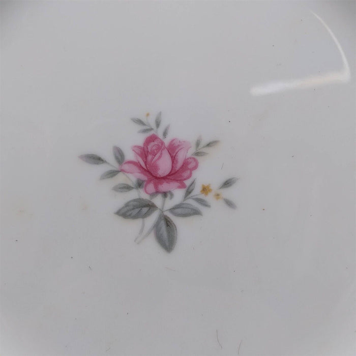 Royal Swirl Dinner Plate 10'' Set of 4 Fine China Japan Pink Rose Flower Ceramic
